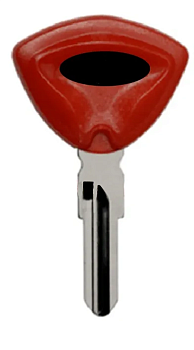 Ключ мотокикл Бомбардир красный 