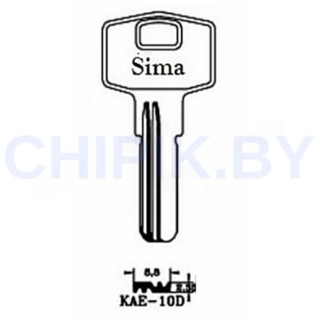 Заготовка ключа KAE-1D KAE10D KLE8R KAL7 Заготовка ключа KAE-1D KAE10D KLE8R KAL7