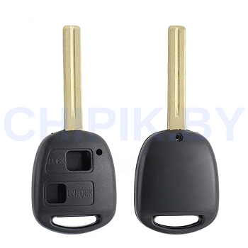Ключ Тойота Ланд Крузер корпус 2 кнопки