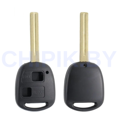 Ключ Тойота Ланд Крузер корпус 2 кнопки Ключ Тойота Ланд Крузер корпус 2 кнопки