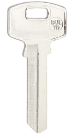 Заготовка ключа BUL-7D BUL7 КНР Заготовка ключа BUL-7D BUL7 КНР