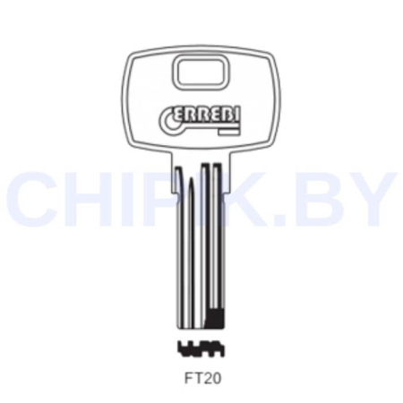 Заготовка ключа FTH-7 FH12 FTH17 FT20