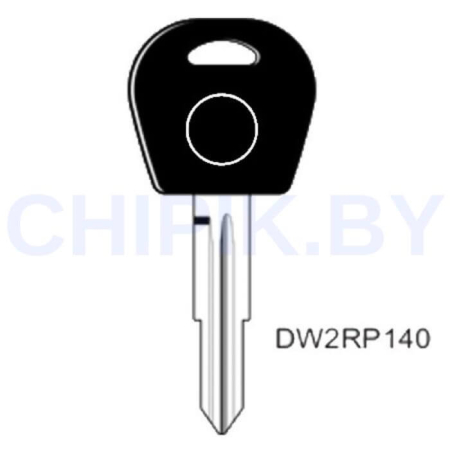 Заготовка авто ключа Дэу DAE-3D.P DWO4RTE DW2RP КНР под чип