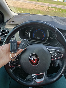 Рено Меган 4 2018 изготовление дубликата чип ключа зажигания