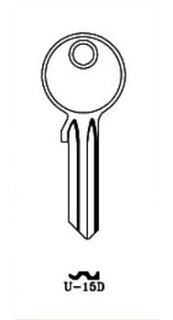 Заготовка ключа U-15D UL050X UNL5D U5DLN U9D Европа