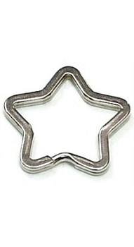 Кольцо для ключей звезда