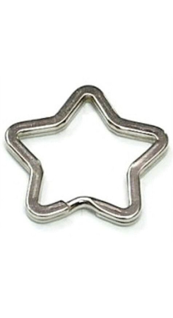 Кольцо для ключей звезда Кольцо для ключей звезда