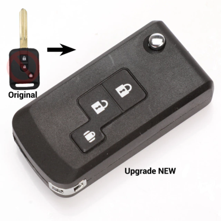 Ключ Ниссан Примера, Кашкай, Альмера Классик выкидной корпус под переделку