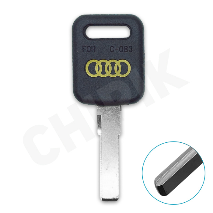 Заготовка авто ключа Ауди, Фольксваген, Шкода, Сеат HU-HAA.P1 HU66P HF66P HF55P65 V66BP КНР пластик