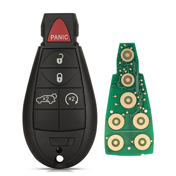 Ключ Крайслер смарт корпус с платой 5 кнопок