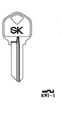 Заготовка ключа KWI-1 KS1 Европа
