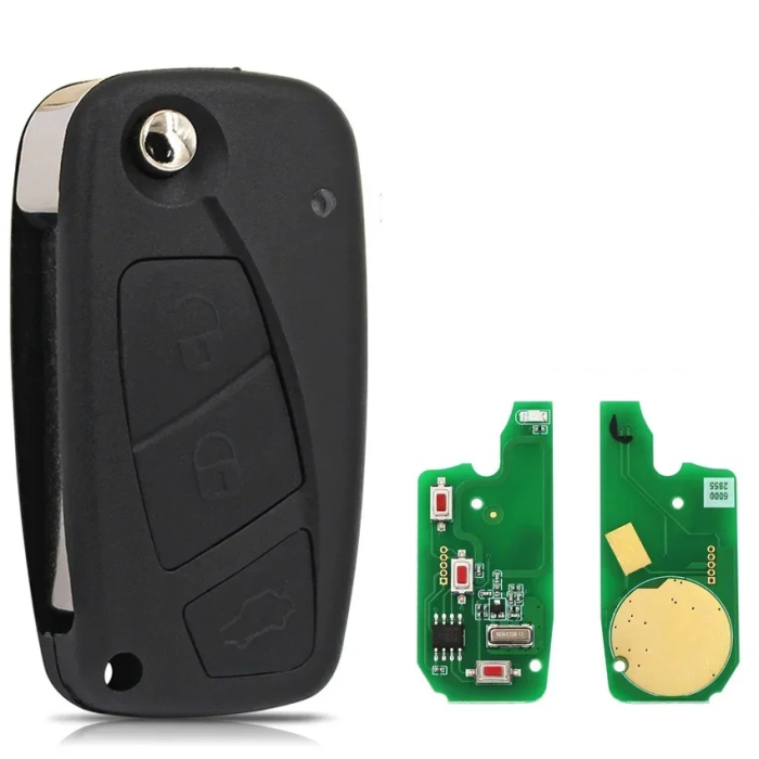 Ключ Фиат Браво, Стило, Линеа выкидной корпус с платой черный