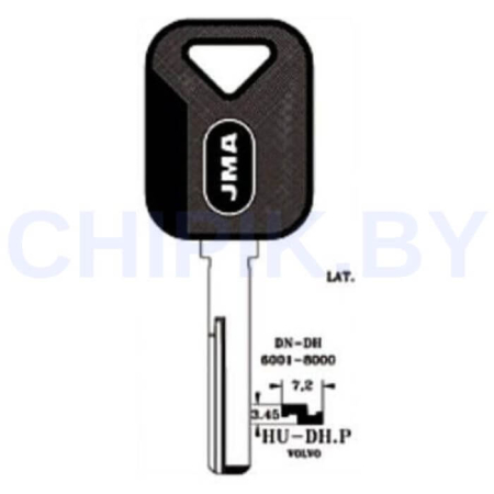 Заготовка авто ключа Вольво, Смарт HU-DH.P HU56RP S60HFP HF49P62 VL15P Европа пластик