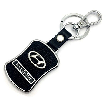 Брелок Хендай металл кожа 