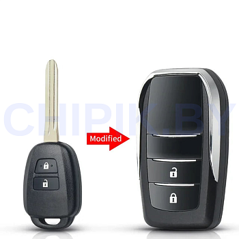 Ключ Тойота РАФ4, Авенсис, Аурис выкидной корпус под переделку Ключ Тойота РАФ4, Авенсис, Аурис выкидной корпус под переделку