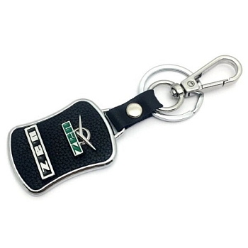 Брелок УАЗ металл, кожа