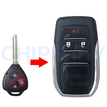 Ключ Тойота Ярис, Ланд Крузер Прадо, Авалон выкидной корпус под переделку Ключ Тойота Ярис, Ланд Крузер Прадо, Авалон выкидной корпус под переделку