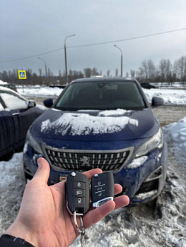 Пежо 3008 изготовление дубликата чип ключа зажигания