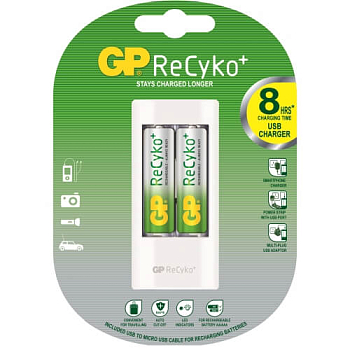 Зарядное устройство PowerBank GP 2 шт. в комплекте 2100mAh