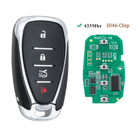 Смарт ключ Шевроле Малибу, Круз, Камаро, Эквинокс, Спарк корпус с палатой