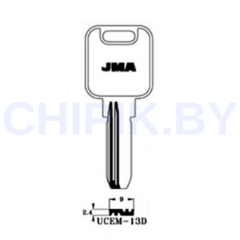 Заготовка ключа UCEM-13D UC4R UCM3 UE8R Европа Заготовка ключа UCEM-13D UC4R UCM3 UE8R Европа