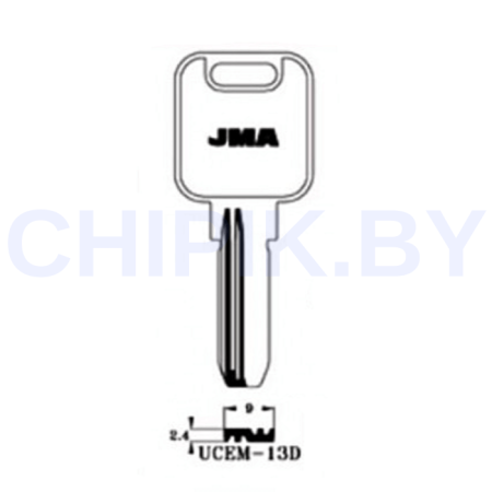 Заготовка ключа UCEM-13D UC4R UCM3 UE8R Европа