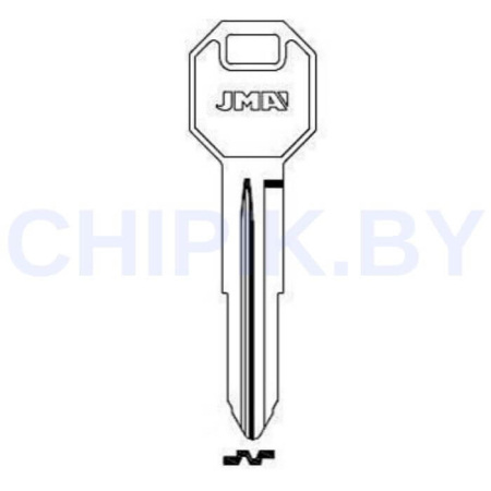 Заготовка авто ключаи Крайслер CHR-17 CY18 MS4 CY59 Европа металл