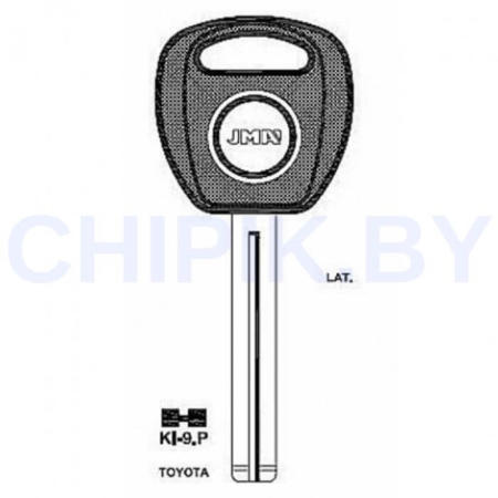 Заготовка авто ключа Киа KI-9.P KIA10P Европа под чип