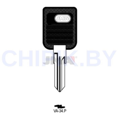 Заготовка авто ключа Рено VA-34.P VAC102DP VA87BP VC82P49 VE20BP Европа пластик
