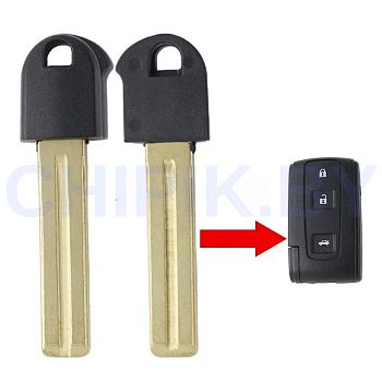 Лезвие Тойота Королла версо, Кроун для смарт ключа