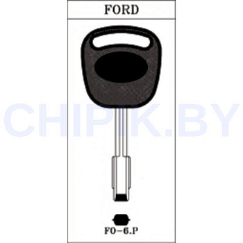 Заготовка авто ключа Форд, Ягуар FO-6.P FO21P S30FDP TB1P5 FD3P КНР пластик