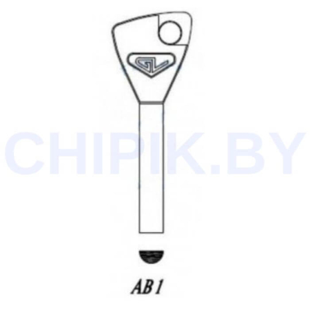 Заготовка ключа ABL-1 AY1 AB1 АБЛ Гравер