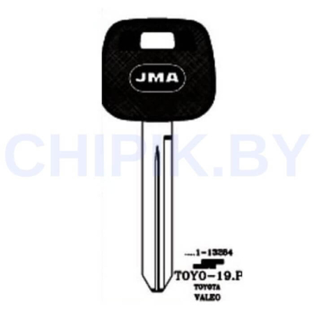 Заготовка авто ключа Тойота TOYO-19.P TOY47BP Европа пластик