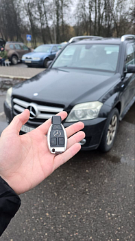 Мерседес GLK изготовление дубликата чип ключа зажигания