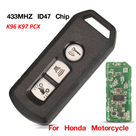Ключ мотоцикла Хонда K96 K97 PCX корпус с платой