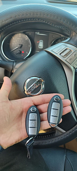 Ниссан Кашкай  изготовление дубликата чип ключа зажигания