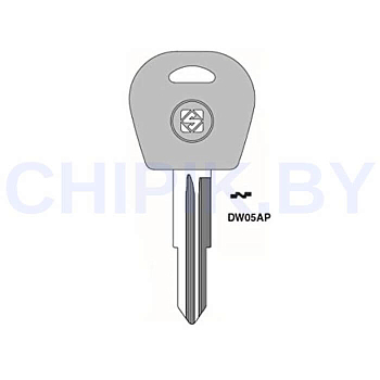 Заготовка авто ключа Дэу DAE-4.P1 DWO5AP DW1AP DW1P140 DAE47CP Европа пластик