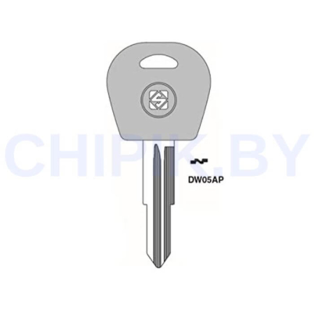 Заготовка авто ключа Дэу DAE-4.P1 DWO5AP DW1AP DW1P140 DAE47CP Европа пластик