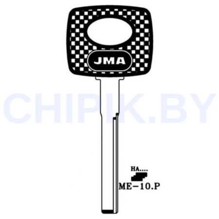 Заготовка авто ключа Мерседес ME-10.P HU55P S34YSP YM28P17 MB55P Европа