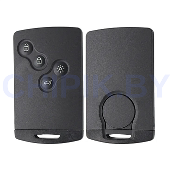 Ключ Рено Клио /Каптур чип карта с платой