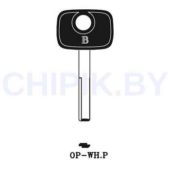 Заготовка авто ключа Опель OP-WH.P HU43P S51HFP HF42P15 КНР пластик