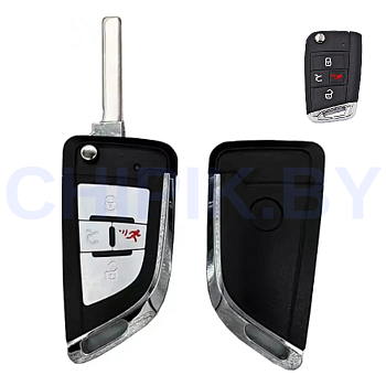 Ключ Фольксваген Гольф, Джетта, Тигуан выкидной корпус под переделку