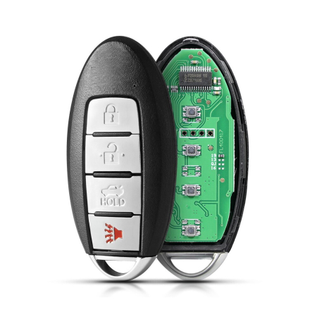 Ключ Ниссан Альтима, Сентра, Лиф, Патфайндер смарт корпус с платой Ключ Ниссан Альтима, Сентра, Лиф, Патфайндер смарт корпус с платой