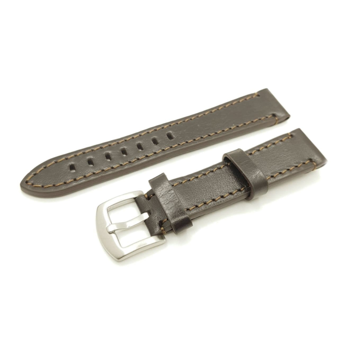 Ремешок кожаный для часов 20, Темно Коричневый