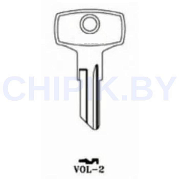 Заготовка авто ключа VOL-2 GZ1 GZ10 GZ1 КНР металл