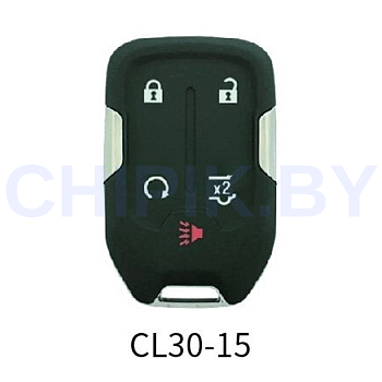 Пульт Lonsdor CL30-15 Chevrolet, GMC, ID46, ID49, ID4A, частота 315, 433.92 МГц, 5 кнопок, паника