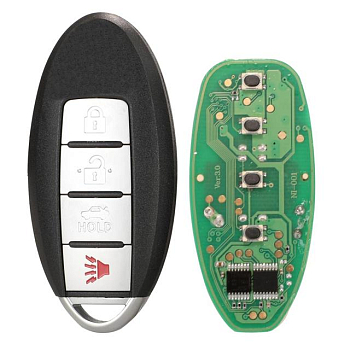 Ключ Ниссан Роуг смарт корпус с платой