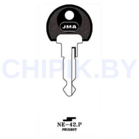 Заготовка авто ключа Пежо NE-42.P Европа пластик Заготовка авто ключа Пежо NE-42.P Европа пластик