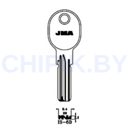 Заготовка ключа IS-6D IE15 ISE24 I15 ISE15 Европа