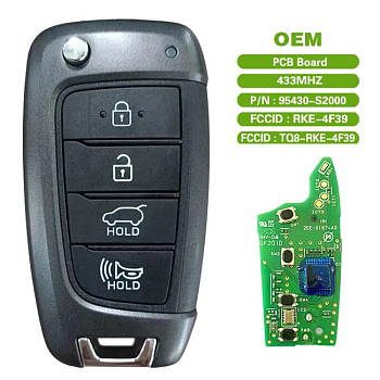 Ключ Хендай Санта Фе выкидной корпус с платой